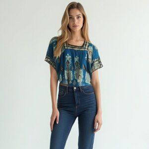 INC INTERNATIONAL CONCEPTS blouse M
